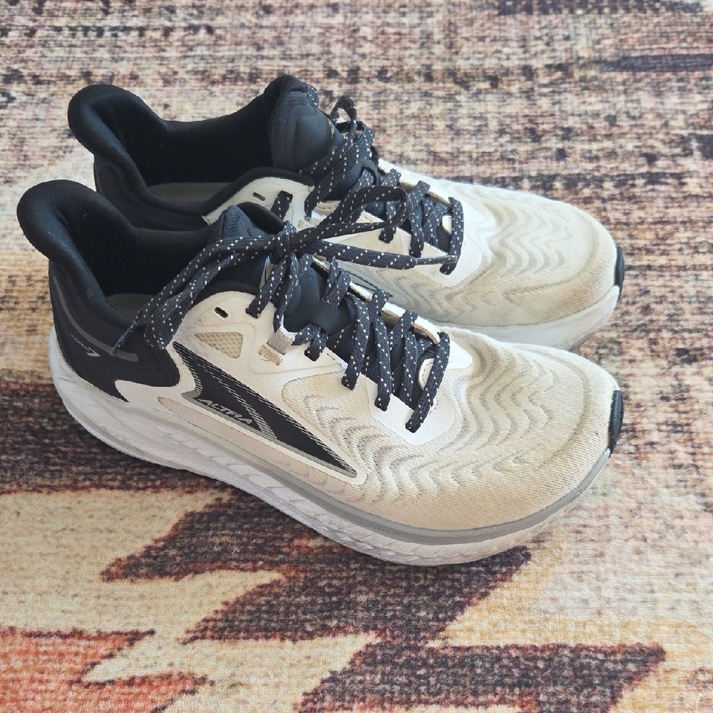 Black and White Running Shoes